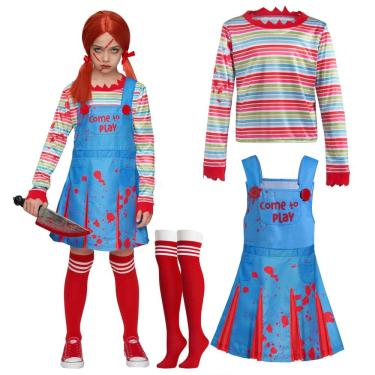 Imagem de Boneca assustadora Costume Spooktacular Creations para meninas de Hallowe