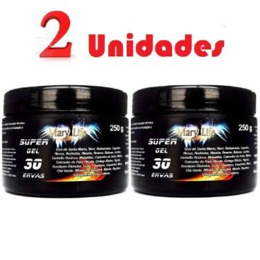 Imagem de Kit 2 Super Gel 30 Ervas 250g Super Potencia Para Conforto - Mary Life