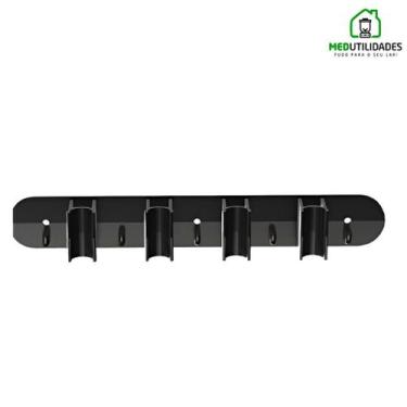 Imagem de Suporte para vassoura rodo pá de parede resistente e prático acompanha