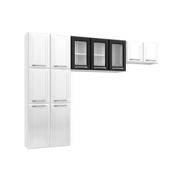 Imagem de Kit de Cozinha Modulada 3 Peças Topázio (2 Armários + 1 Paneleiro) CPT