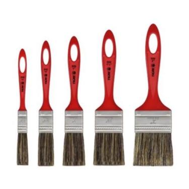 Imagem de Kit 5 Pincel Trincha Simples Esmalte Sintético e Tinta Óleo - Tigre