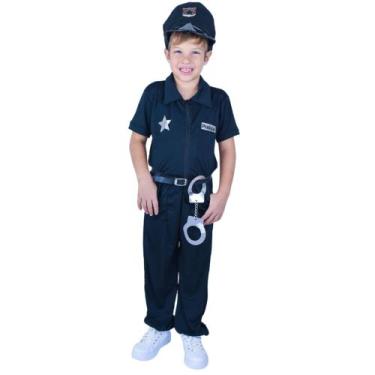 Imagem de Fantasia menino policial com acessórios muvilê, 12