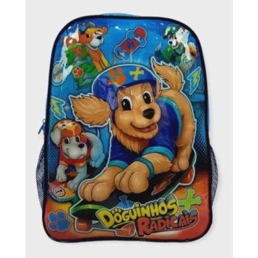 Imagem de Mochila Escolar Infantil Reforçada Grande Doguinhos Radicais - CLIO