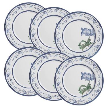 Imagem de Conjunto de 6 Pratos Raso de Cerâmica Valência 29cm - Alleanza