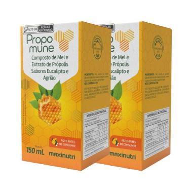 Imagem de Kit 2 Propomune Xarope Própolis Eucalipto 150 ml Maxinutri
