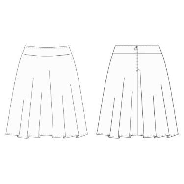 Imagem de Molde saia midi godê tamanho PP ao EXG by Maísa Rasche - EDITORA CLUBE