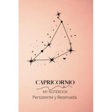 Imagem de My Notebook Capricornio 108 paginas, cuaderno de signos zodiacales a rayas: Libreta de Notas Estilo Minimalista con estrella zodiacal por Gigi De La Ro