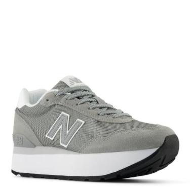 Imagem de New Balance Tênis feminino 515 V3, Cinza/branco, 36