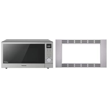 Imagem de Micro Ondas de Bancada em Aço Inoxidável 45L com Kit de Acabamento, 110V 1250W, Panasonic SD78LS, Prata