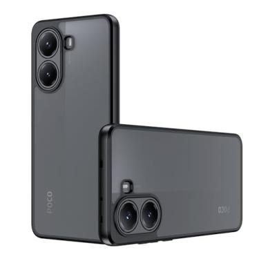 Imagem de Fhyeugfy Capa para celular Xiaomi Poco X7 Pro, [anti-amarelo][leve] Capa de celular flexível à prova de choque - preto fosco