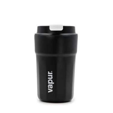 Imagem de Vapur Copo multiuso com tampa flip top, 350 ml, preto, pacote com 1