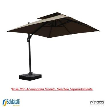 Imagem de Ombrelone Tulum Grafite ou Fendi Sem Base - Rivatti -, Fendi