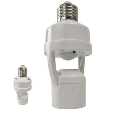 Imagem de Soquete Sensor de Presença para Lampada E27 Movimento 360 Graus Ilumin