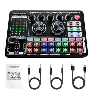 Imagem de Mesa De Som Canal Duplo Digital Mixer Profissional Bluetooth - TOMATE