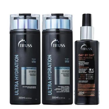 Imagem de Truss Ultra Hydration Kit Shampoo Condicionador e Day By Day Leave-in 