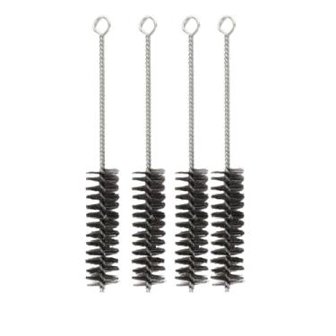 Imagem de Escovas de laboratório de limpeza de tubos de 2,5 cm, escovas de tubo de aço inoxidável, escovas de tubo de arame, escovas de limpeza de fios, escova de limpeza de palha, escova de garrafa de arame