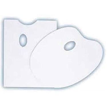 Imagem de Paleta para Pintura, em Fórmica Branca Dupla Face 12.413OV - Trident,12413OV, Branca, Oval 23 x 31 cm