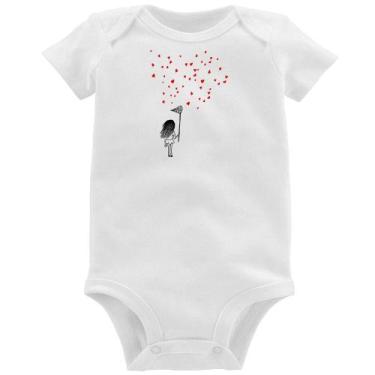 Imagem de Body Bebê Collect Hearts - Foca na Moda, Branco, M