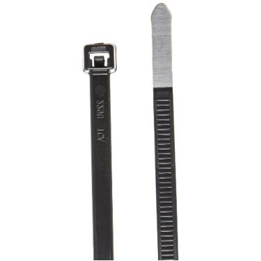 Imagem de Hellermann Tyton Abraçadeira De Cabo Padrão T50R0M4, 8 Longas, Resistência À Tração De 50 Lb, Pa66, Preta (Pacote Com 1000)