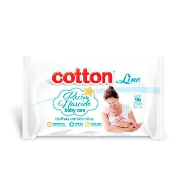Imagem de Toalhas Umedecidas Recém Nascido 96 Unidades - Cotton Line