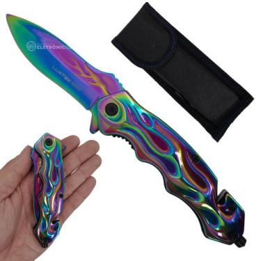 Imagem de Canivete Ferramenta Completa com Aço Inoxidável, Abertura Semiautomáti