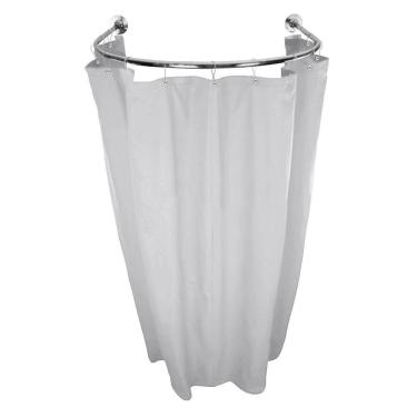 Imagem de Cortina Provador Arco 70X70 E 90X90 Blackout Branco Gelo