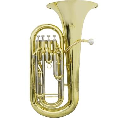 Imagem de Bombardino Euphonium 4 Chaves Ep 340 Laqueado Dourado Case