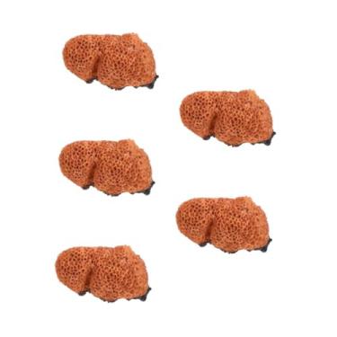 Imagem de AKALNNB 4 peças de aquário decoração coral plantas de aquário simulação planta coral recife decoração de aquário ornamento de plantas artificiais pequenos enfeites de aquário de pinheiro