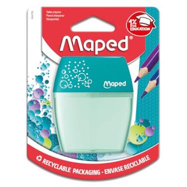 Imagem de Maped 634755, Apontador com Deposito, 2 Furos Shaker, Plástico, Blister com 01, Multicor