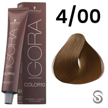 Imagem de Schwarzkopf Igora Color10 Coloração 10 4/00 Castanho Médio Natural Int