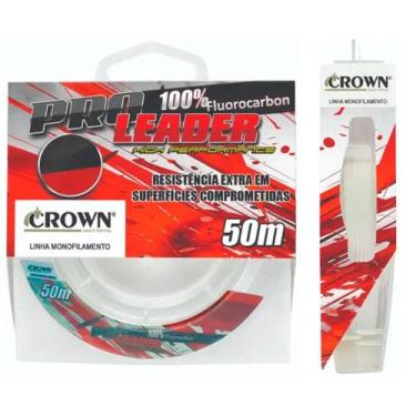 Imagem de Linha Monofilamento Fluorcarbon Pro Leader 50mts - Crown 0,31mm