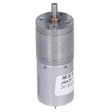 Imagem de Motor Elétrico DC Motor DC JGA25-370 Alumínio + Latão Motor de Redução Elétrica Sem-fim de Alta Torção e Baixa Velocidade para Ferramentas Elétricas Motor DC de Massagem