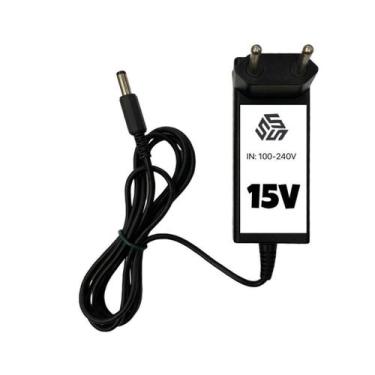 Imagem de Fonte Para Caixa De Som 15v 3a Pino P4 2.1mm - SÓ FONTES