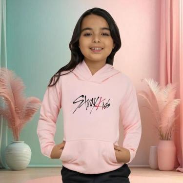 Imagem de Moletom Moda Infantil Stray Kids Banda Apaixonante Blusa De Frio Menin