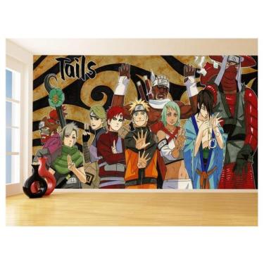 Imagem de Papel De Parede Anime Naruto Mangá Desenho Art 3,5M Nrt24 - Você Decor