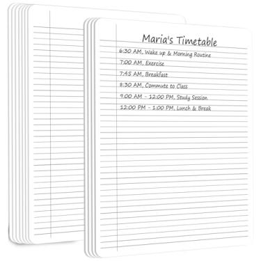 Imagem de Caderno apagável a seco, 24 peças, pautado na faculdade, papelão pautado para estudantes, bloco de notas apagável, com forro duplo, quadro branco, bloco de anotações, para professores, sala de aula