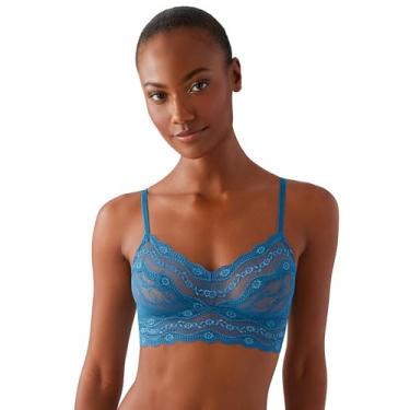 Imagem de b.tempt'd Sutiã feminino de renda Kiss, Azul marroquino, P