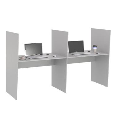 Imagem de Mesa De Atendimento 2 Lugar Roma Cinza