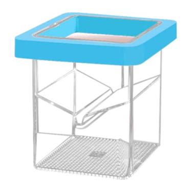 Imagem de predolo Caixa de isolamento para aquário, caixa de reprodução, viveiro de acrílico, transparente, destacável, resistente, incubadora para incubação, Azul