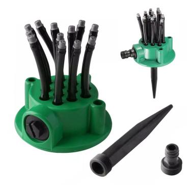 Imagem de Aspersor Pulverizador 360 Graus Irrigigaçao Jardim Quintal Mangueira Rega Planta Canteiro Gramado Sprinkler Horta