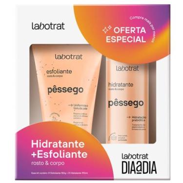 Imagem de Kit Esfoliante + Hidratante Pêssego Labotrat Dia A Dia Cheiro De Fruta