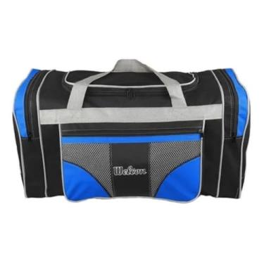 Imagem de Bolsa Academia Masculina e Feminina Tote Bag Viagem Média para Treino e Lazer Durável(Azul)