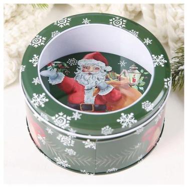 Imagem de Lata Natalina Papai Noel Para Doces Chocolates - Gici Christmas