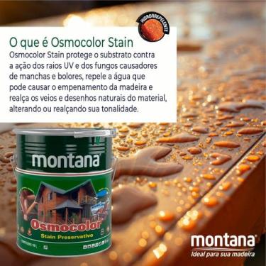 Imagem de Stain Protege Fungos E Realça Veios Madeira Montana 18 L, Black