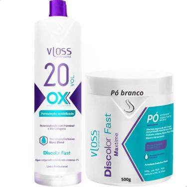 Imagem de Vloss Pó Descolorante Discolor Fast Branco+ Ox 20 Vol