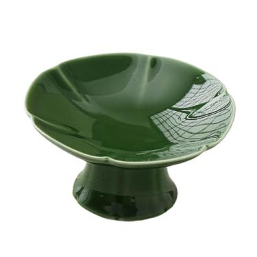 Imagem de ＫＬＫＣＭＳ Pedestal de Cerâmica para Doces e Fruteiras, Verde profundo