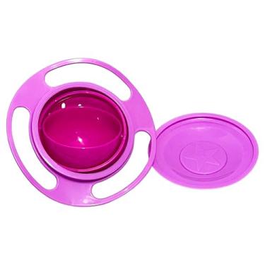 Imagem de Prato Mágico Infantil Bebê Giratório 360º Alimento Não Cai