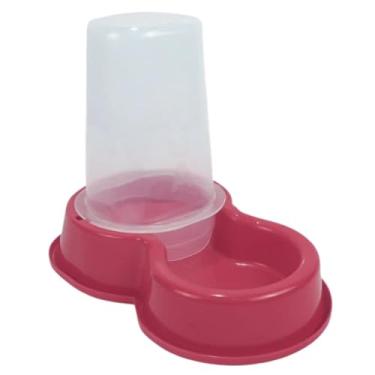 Imagem de Bebedouro ou Comedouro Automático Flex 1,5L para Pets de Pequeno Porte (Rosa, Rosa)