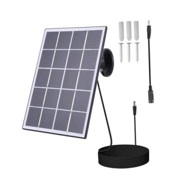 Imagem de Generic Carregador de painel solar, campainha, carregamento à prova d'água, fácil de instalar, estável, ajustável, multifuncional para luzes de emergência, Preto