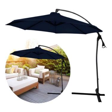 Imagem de Ombrelone Suspenso De Praia, Piscina, Hotel Importway 3 Metros em Aluminio e Cobertura em Poliéster